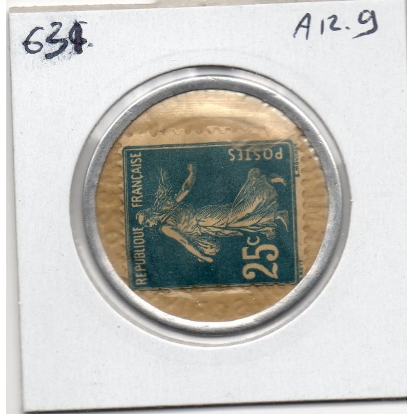 Timbre Monnaie Crédit Lyonnais 25 centimes 1920