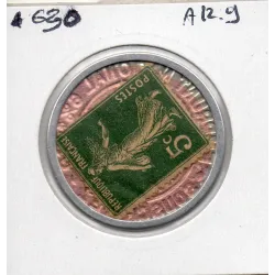 Timbre Monnaie Crédit Lyonnais 5 centimes 1920