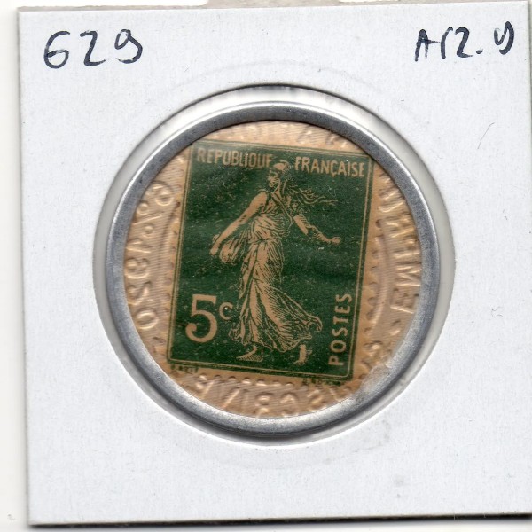 Timbre Monnaie Crédit Lyonnais 5 centimes 1920