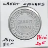 Timbre Monnaie Crédit Lyonnais 5 centimes 1920