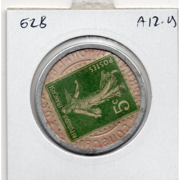 Timbre Monnaie Crédit Lyonnais 5 centimes 1920