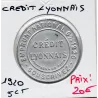 Timbre Monnaie Crédit Lyonnais 5 centimes 1920