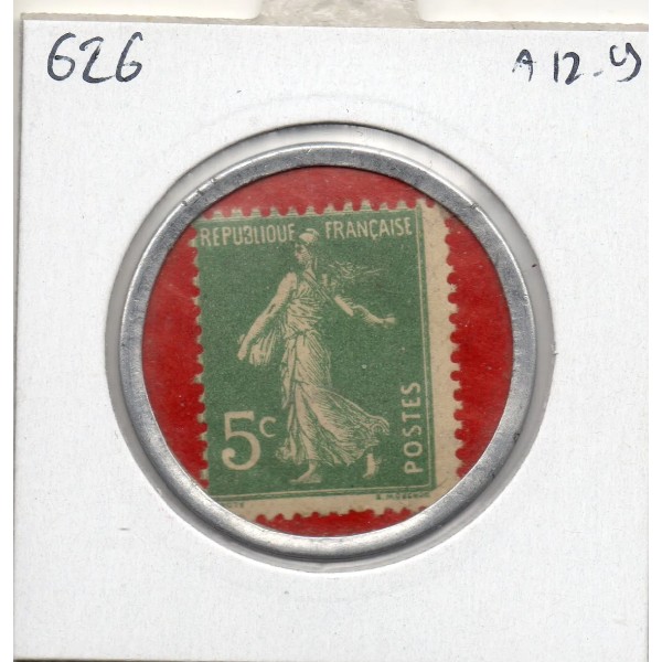 Timbre Monnaie Crédit Lyonnais 5 centimes 1920