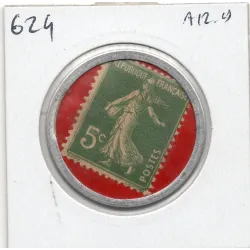 Timbre Monnaie Crédit Lyonnais 5 centimes 1920