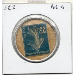 Timbre Monnaie Crédit Lyonnais 25 centimes 1920