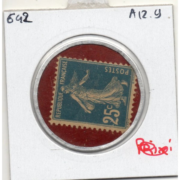 Timbre Monnaie Savon dentifrice Botot 25 centimes