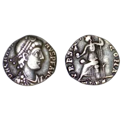 Silique Gratien (367-375) Trèves RIC.27f VRBS ROMA