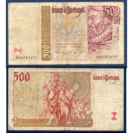 Portugal P.187b, B Billet de 500 Escudos 11.9.1997 Joao de Barros