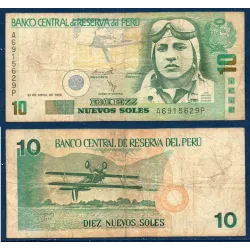 Perou P.166, B Billet de 10 Soles 1996-1999 José Abelardo Quinones Gonzalez