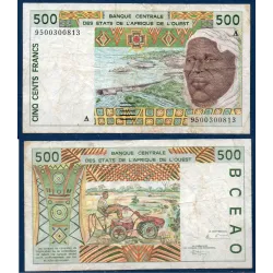 BCEAO P.110Ae pour la Cote d'Ivoire, TB Billet de 1000 Francs CFA 1995
