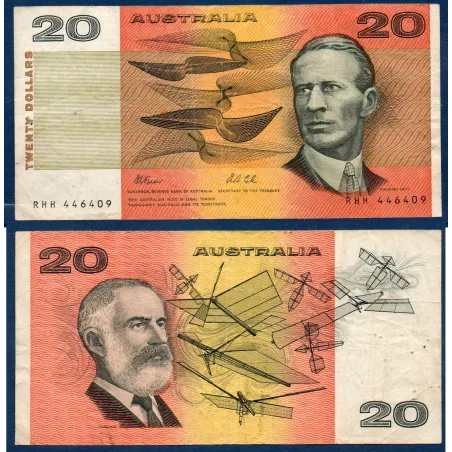 Australie P.46h, Billet de 20 Dollars 1974-1994 Kingsford-Smith
