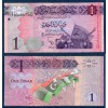 Libye P.76, TTB, Billet de 1 dinar 2013 Drapeau Colombes