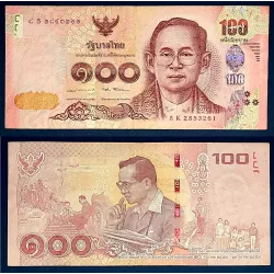 Thaïlande P.132, TTB Billet de 100 Baht 2017 Rama IX