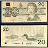 Canada P.97b, TTB écrit Billet de 20 dollars 1986 Plongeon huard