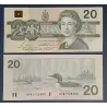Canada P.97b, Spl Billet de 20 dollars 1986 Plongeon huard