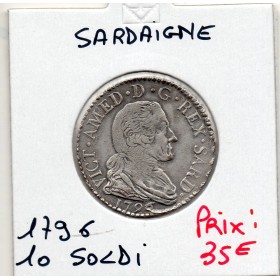 Italie Sardaigne 20 Soldi 1796 TTB-, KM.94 Victor Amédée III