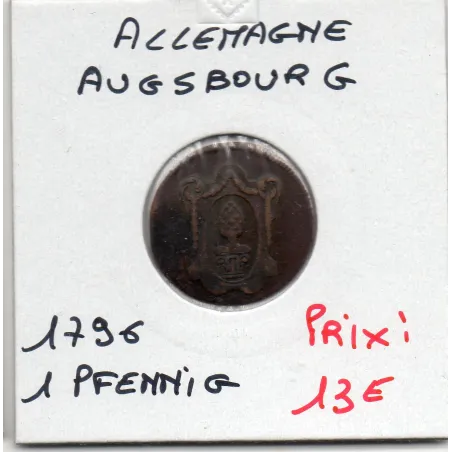 Augsbourg 1 pfenning STADTMYNZ 1796 TTB KM.189
