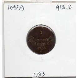 Augsbourg 1 pfenning STADTMYNZ 1796 TTB KM.189