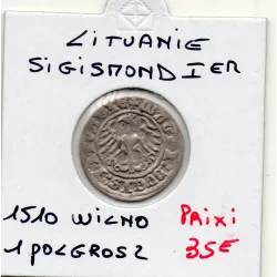 Lituanie Polgrosz 1510 Wilno TTB, Sigismond 1er