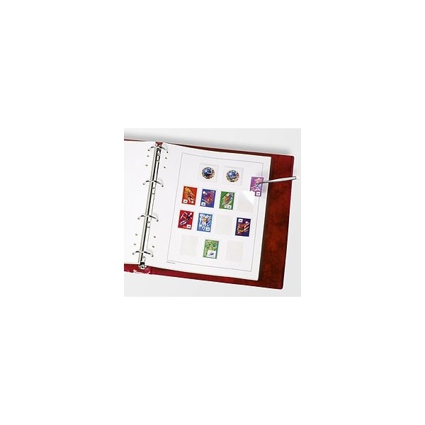 Reliure 4 anneaux Moc pour timbres avec étui