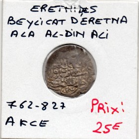 Eretnid Eretna Ala al-Din 'Ali 1 Akce 762-827 AH TTB