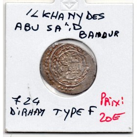 Ilkhanides Abu Sa'id Bahadur 1 Dirham 724 AH TTB