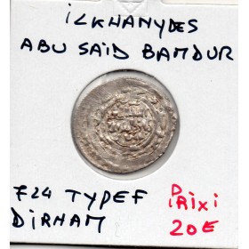 Ilkhanides Abu Sa'id Bahadur 1 Dirham 724 AH TTB