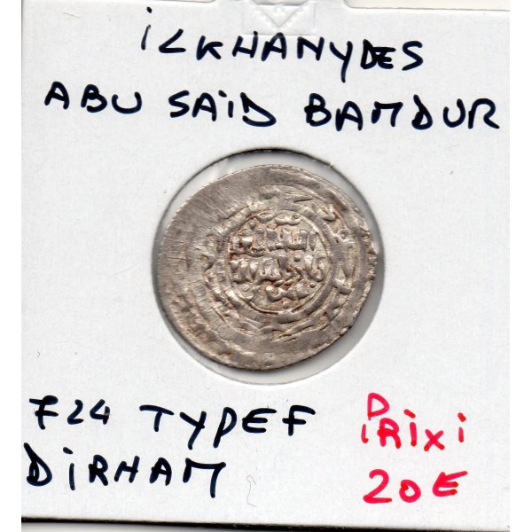 Ilkhanides Abu Sa'id Bahadur 1 Dirham 724 AH TTB