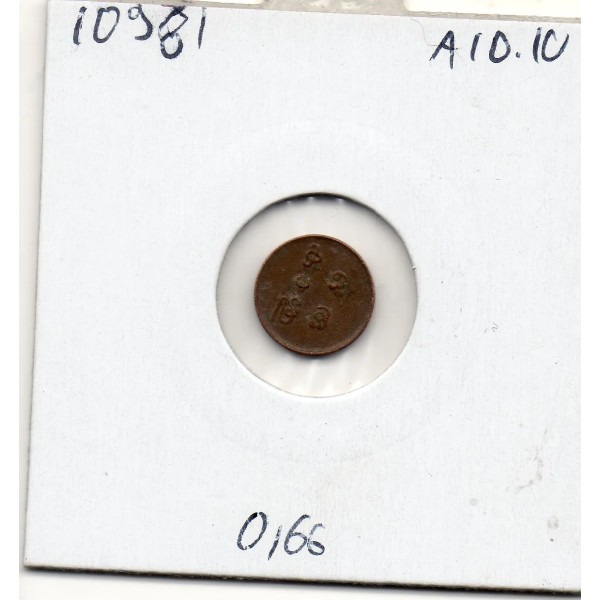 Tranvancore, Rama Varma IV 1 cash 1901-1910 Sup