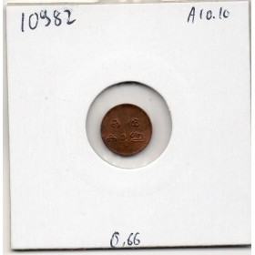 Tranvancore, Rama Varma IV 1 cash 1901-1910 Sup