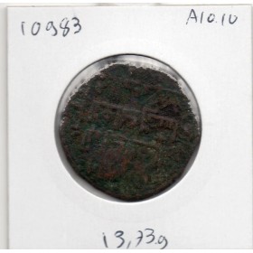 Artuqids de Mardin Najim al-din alpi Dirham AE 547-572 AH TB contremarque