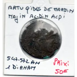 Artuqids de Mardin Najim al-din alpi Dirham AE 547-572 AH TB
