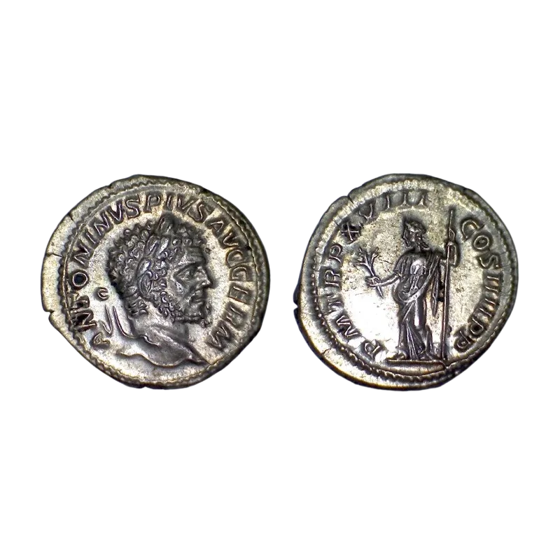 Denier de Caracalla (215) RIC.255 Pax atelier Rome Denier de Caracalla (215) RIC.255 Pax atelier Rome