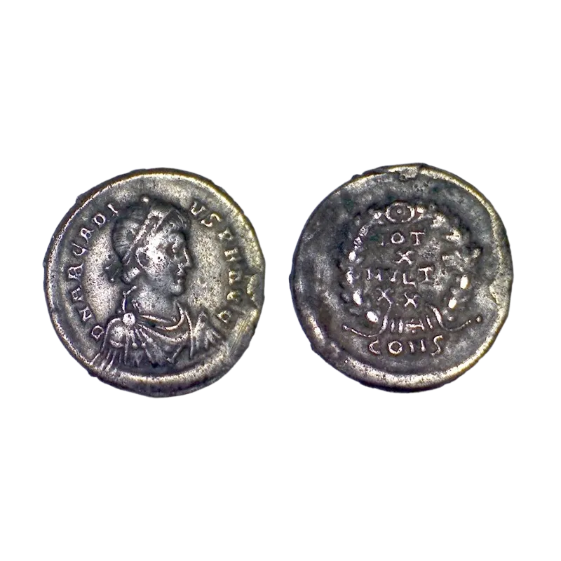 Silique Arcadius (392-395) Ric77e VOT X MVLT XX Constantinople Silique Arcadius (392-395) Ric77e VOT X MVLT XX Constantinople