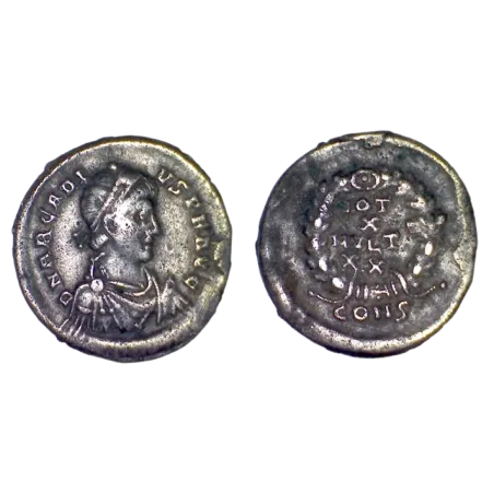 Silique Arcadius (392-395) Ric77e VOT X MVLT XX Constantinople