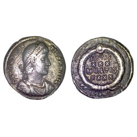 Silique Constance II (347-355) Ric.102 VOTIS XXX MVLTIS XXXX Constantinople