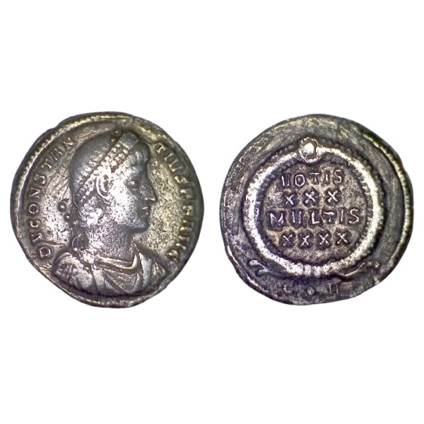 Silique Constance II (347-355) Ric.102 VOTIS XXX MVLTIS XXXX Constantinople