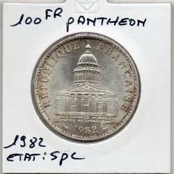 100 francs Panthéon 1982 Sup, France pièce de monnaie
