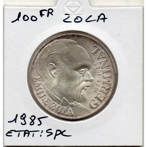 100 francs Emile Zola 1985 Sup, France pièce de monnaie