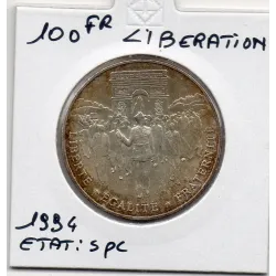 100 francs Libération 1994 Sup, France pièce de monnaie