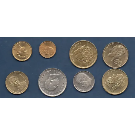 Lot de 8 pièces de Grèce 1959-2001 Sup/Spl