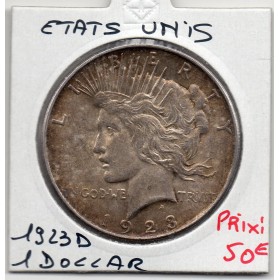 Etats Unis 1 Dollar 1923 D Sup, Denver KM.150 Peace
