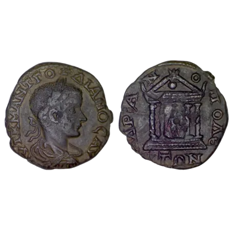Ae24 Gordien III province de Thrace, Hadrianopolis (238-244) Temple Artemis