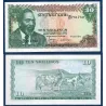Kenya P.12c, Spl Billet de 10 Shillings 1975 Vaches