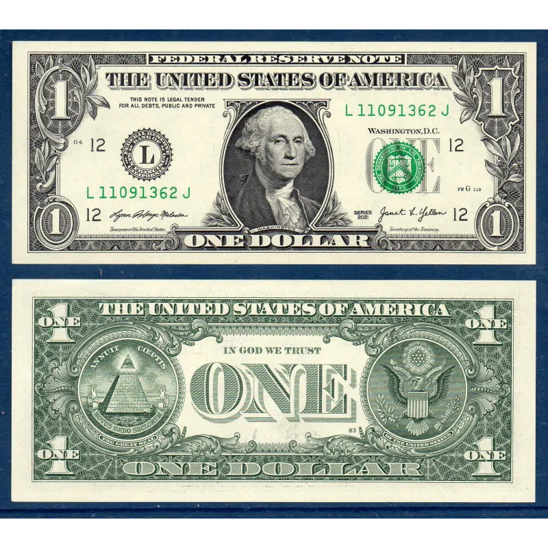 Etats Unis P.549 San Francisco, Billet de 1 Dollar américain 2021 série L