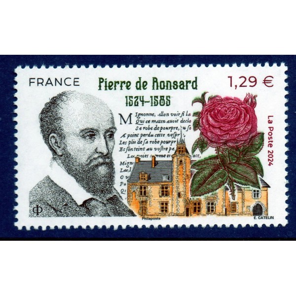 Timbre France 5804 Pierre de Ronsard Neuf