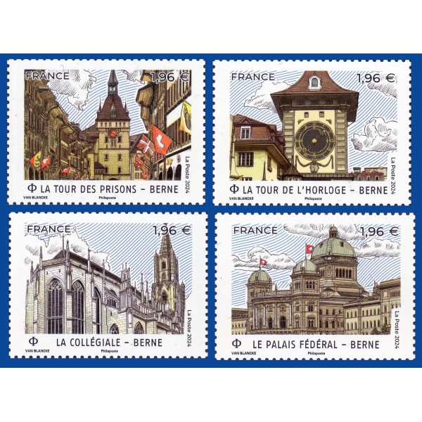 Timbre France 5807-5810 Berne - Capitales Européennes Neuf