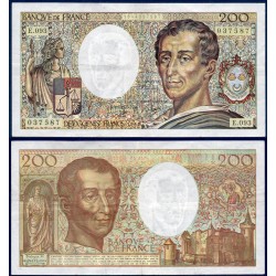 200 Francs Montesquieu TTB+ 1990 Billet de la banque de France