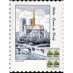 Affiche Timbre France AFF5825A Notre-Dame de Paris Neuf