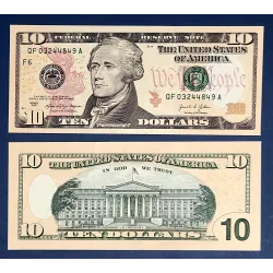 Etats Unis P.552 Neuf Atlanta, Billet de 10 Dollars 2021 série F